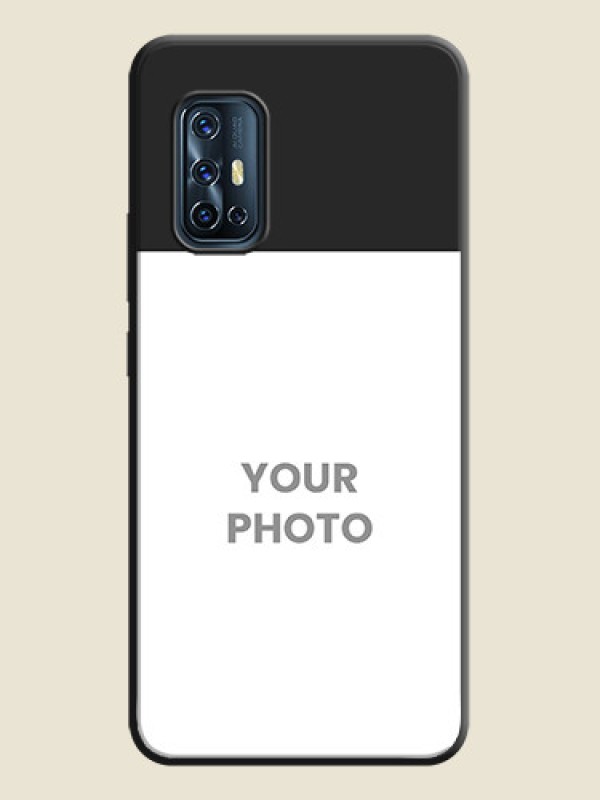 Custom Image Upload With Space Black Color On Custom Soft Matte Mobile Back Cover - Vivo V17 - alternate view