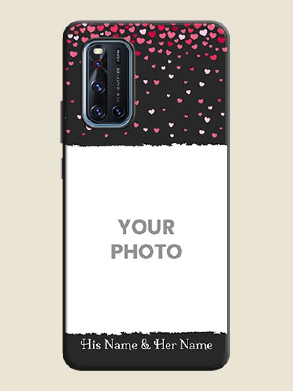 Custom Fall in Love with Your Partner  - Photo on Space Black Soft Matte Phone Cover - Vivo V19 - alternate view