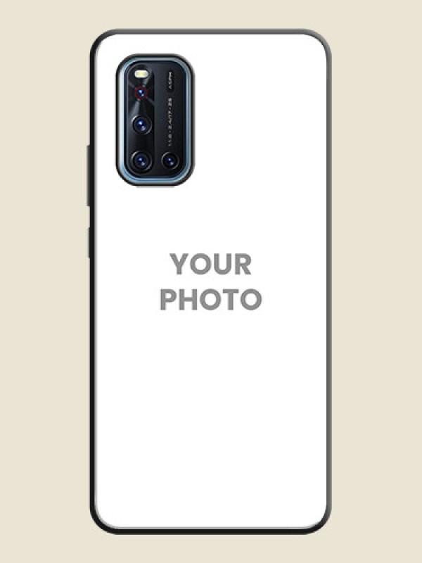 Custom Full Single Pic Upload On Space Black Personalized Soft Matte Phone Covers -Vivo V19 - alternate view