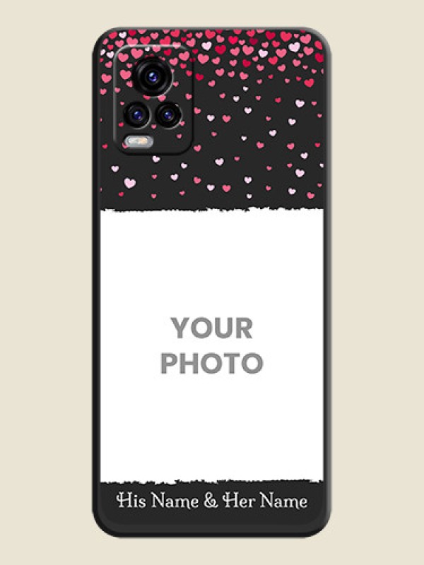 Custom Fall in Love with Your Partner on Photo on Space Black Soft Matte Phone Cover - Vivo V20 2021 - alternate view