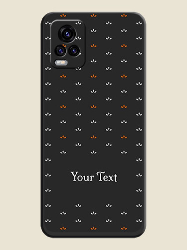 Custom Simple Pattern With Custom Text On Space Black Personalized Soft Matte Phone Covers -Vivo V20 2021 - alternate view