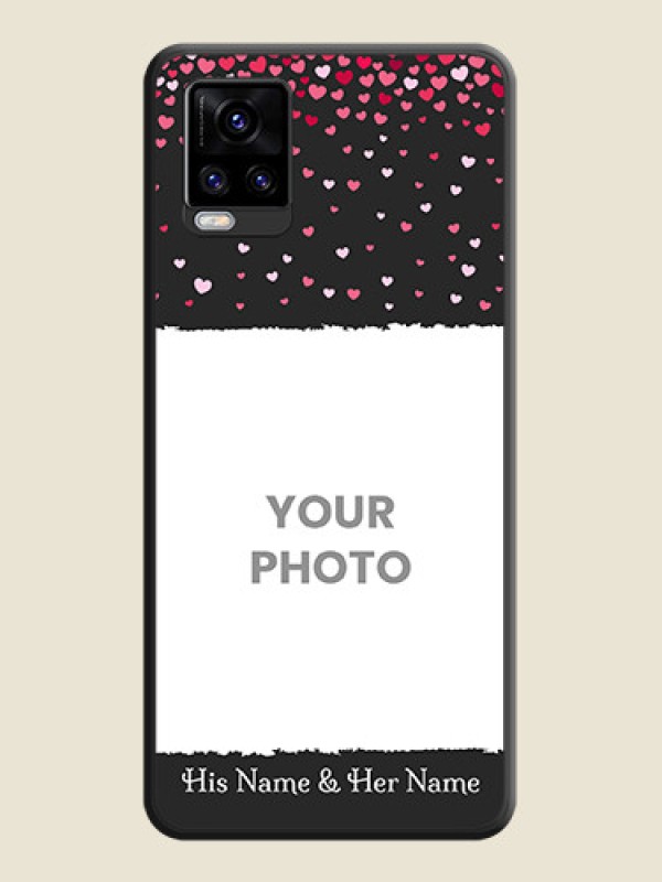 Custom Fall in Love with Your Partner  on Photo on Space Black Soft Matte Phone Cover - Vivo V20 Pro 5G - alternate view