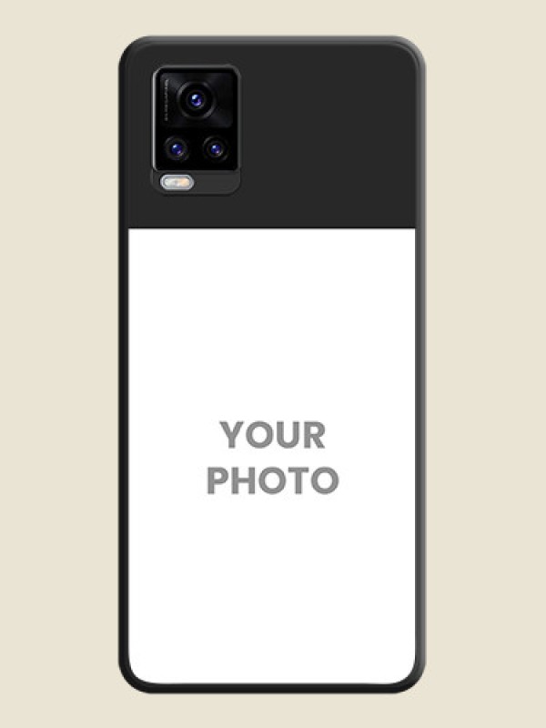 Custom Image Upload With Space Black Color On Custom Soft Matte Mobile Back Cover - Vivo V20 Pro - alternate view