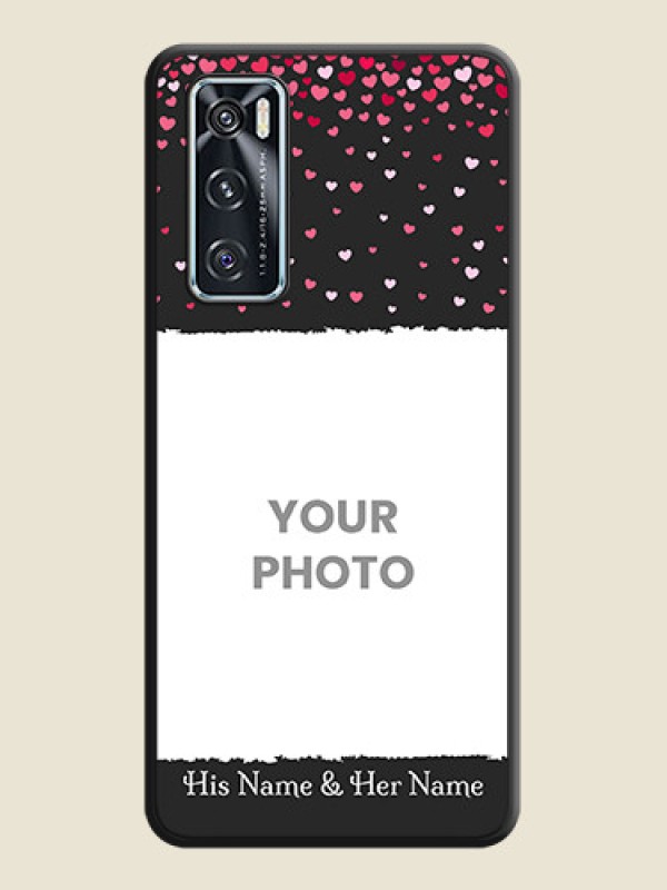 Custom Fall in Love with Your Partner on Photo on Space Black Soft Matte Phone Cover - Vivo V20 SE - alternate view