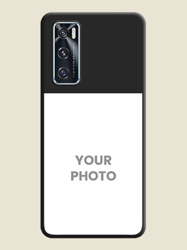 Custom Image Upload With Space Black Color On Custom Soft Matte Mobile Back Cover - Vivo V20 Se - alternate view