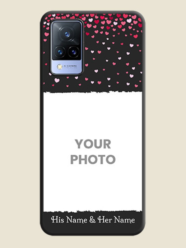Custom Fall in Love with Your Partner  on Photo on Space Black Soft Matte Phone Cover - Vivo V21 5G - alternate view