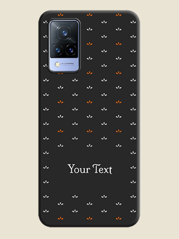 Custom Simple Pattern With Custom Text On Space Black Personalized Soft Matte Phone Covers -Vivo V21 5G - alternate view