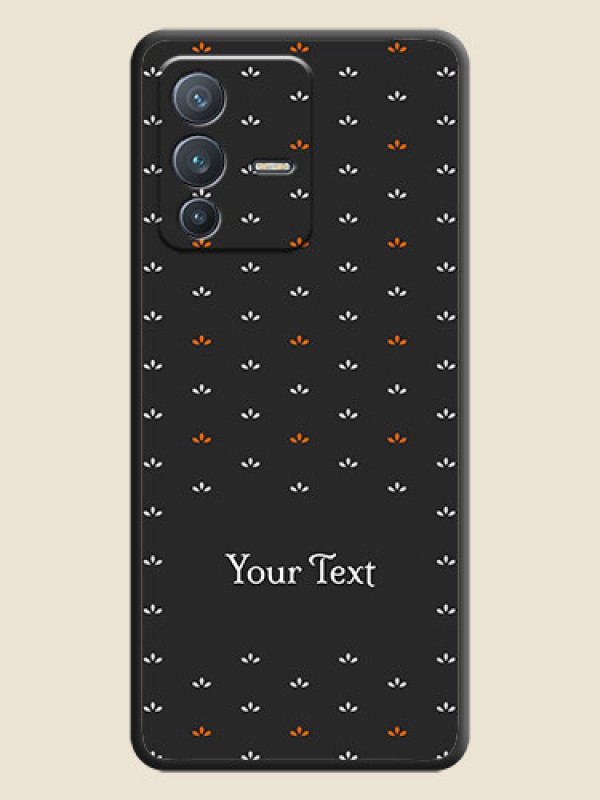 Custom Simple Pattern With Custom Text On Space Black Personalized Soft Matte Phone Covers -Vivo V23 Pro 5G - alternate view