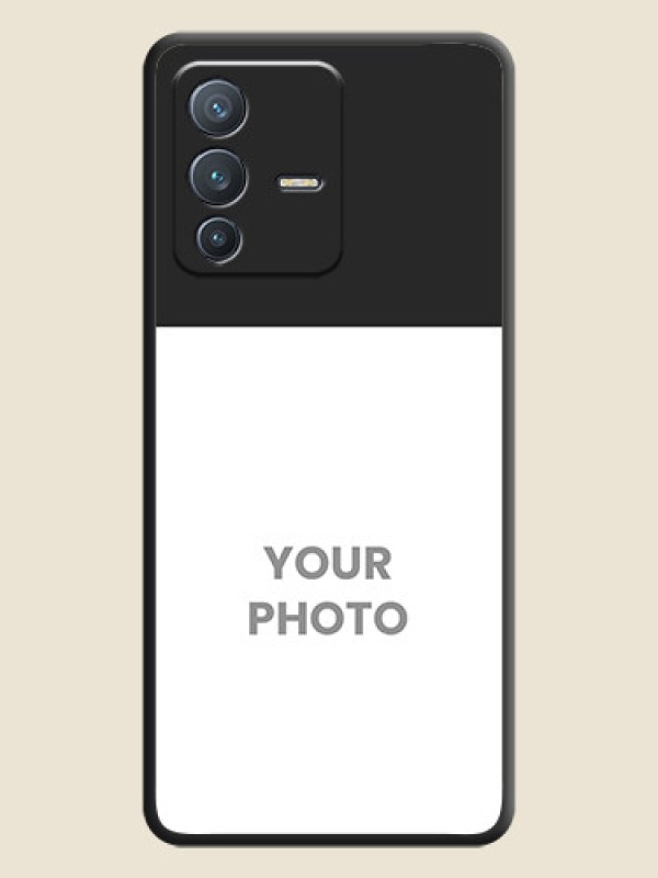 Custom Image Upload With Space Black Color On Custom Soft Matte Mobile Back Cover - Vivo V23 Pro 5G - alternate view