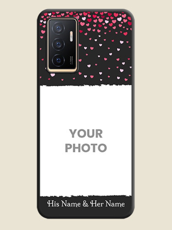 Custom Fall in Love with Your Partner  on Photo on Space Black Soft Matte Phone Cover - Vivo V23e 5G - alternate view