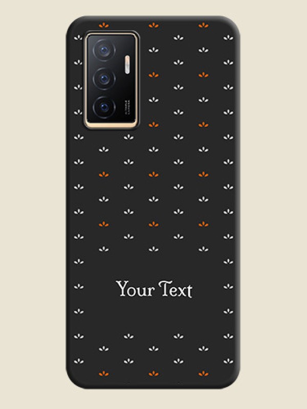 Custom Simple Pattern With Custom Text On Space Black Personalized Soft Matte Phone Covers -Vivo V23E 5G - alternate view
