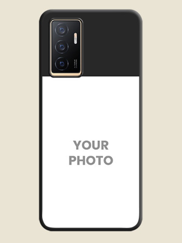Custom Image Upload With Space Black Color On Custom Soft Matte Mobile Back Cover - Vivo V23E 5G - alternate view
