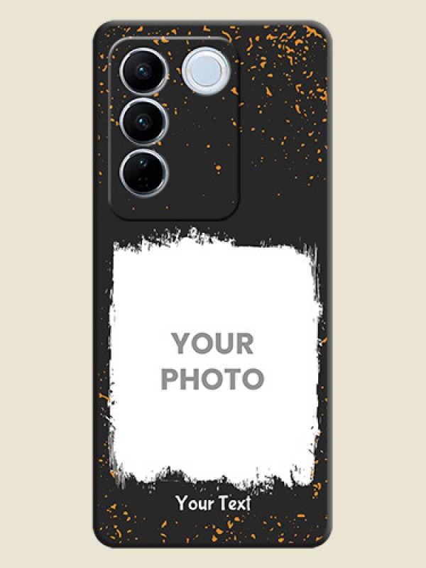 Custom Spray Free Design on Photo on Space Black Soft Matte Phone Cover - Vivo V27 Pro - alternate view