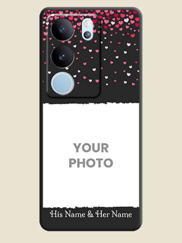 Custom Fall in Love with Your Partner on Photo On Space Black Custom Soft Matte Mobile Back Cover - Vivo V29 Pro 5G - alternate view