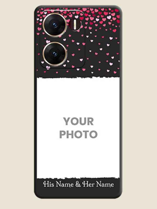 Custom Fall in Love with Your Partner on Photo On Space Black Custom Soft Matte Mobile Back Cover - Vivo V29E 5G - alternate view