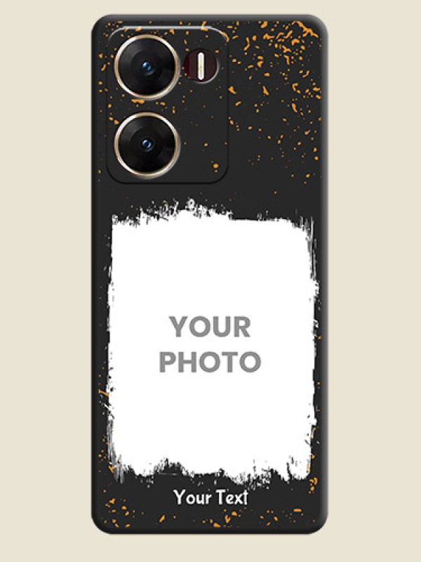 Custom Spray Free Design on Photo On Space Black Custom Soft Matte Mobile Back Cover - Vivo V29E 5G - alternate view