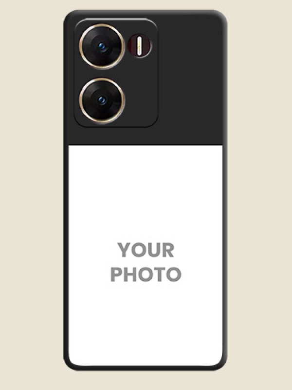 Custom Image Upload With Space Black Color On Custom Soft Matte Mobile Back Cover - Vivo V29E 5G - alternate view