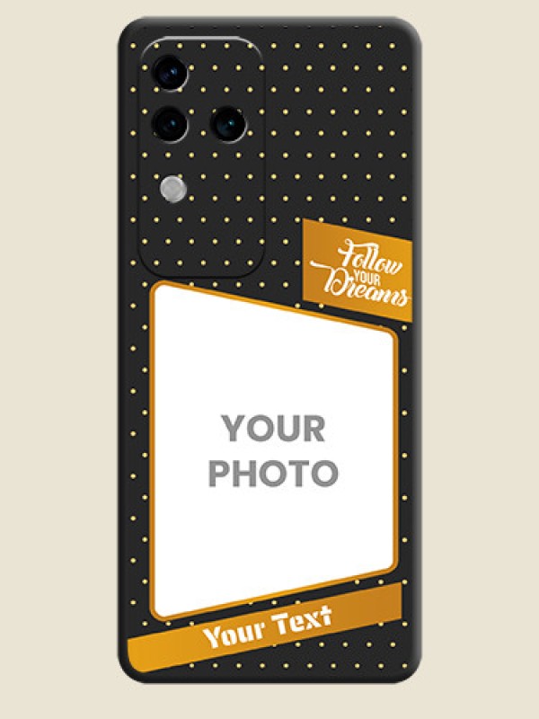 Custom Follow Your Dreams with White Dots on Space Black Custom Soft Matte Phone Cases - Vivo V30 Pro 5G - alternate view