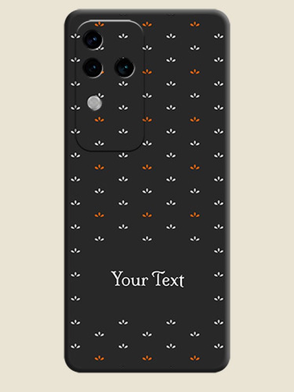 Custom Simple Pattern With Custom Text On Space Black Personalized Soft Matte Phone Covers - Vivo V30 Pro 5G - alternate view