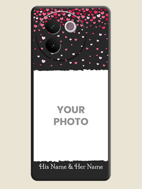 Custom Fall in Love with Your Partner on Photo On Space Black Custom Soft Matte Mobile Back Cover - Vivo V30e 5G - alternate view