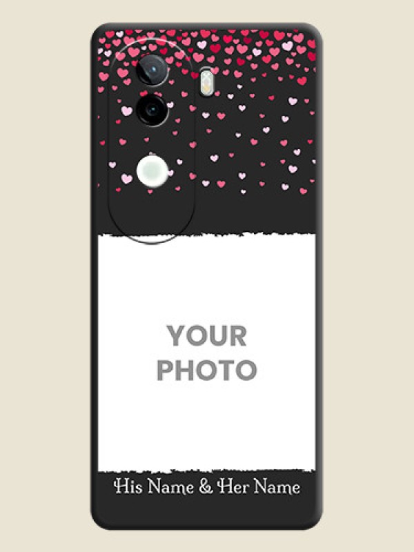 Custom Fall in Love with Your Partner on Photo On Space Black Custom Soft Matte Mobile Back Cover - Vivo V40e 5G - alternate view