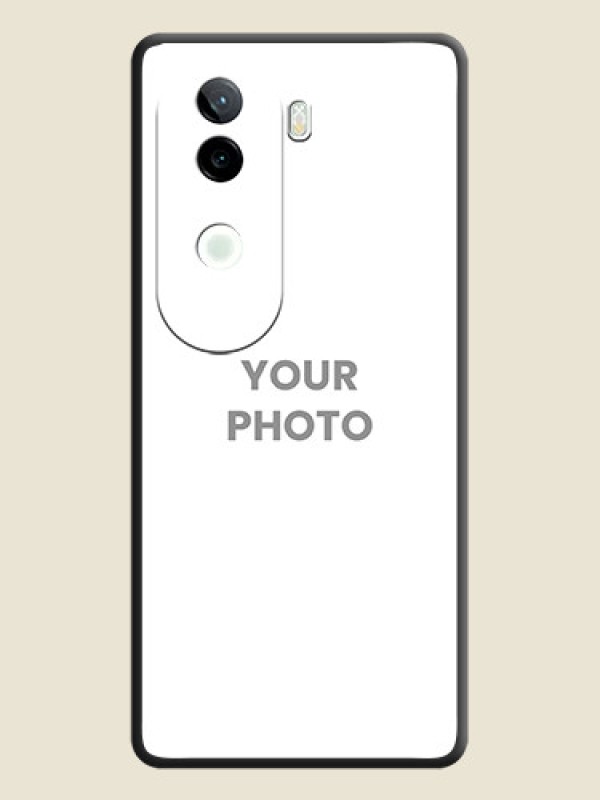 Custom Full Single Pic Upload On Space Black Custom Soft Matte Mobile Back Cover - Vivo V40e 5G - alternate view