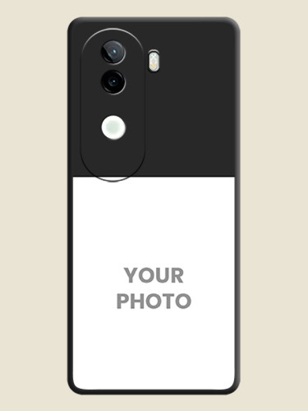 Custom Image Upload With Space Black Color On Custom Soft Matte Mobile Back Cover - Vivo V40E 5G - alternate view
