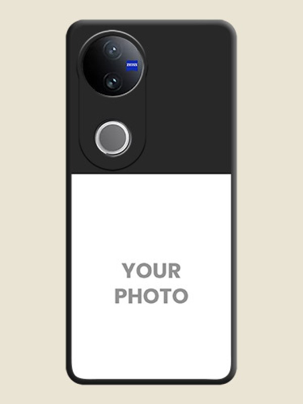 Custom Image Upload With Space Black Color On Custom Soft Matte Mobile Back Cover - Vivo V50E 5G - alternate view