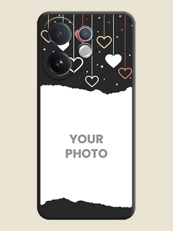 Custom Love Hangings with Splash Wave Picture On Space Black Custom Soft Matte Mobile Back Cover - Vivo V60 5G - alternate view