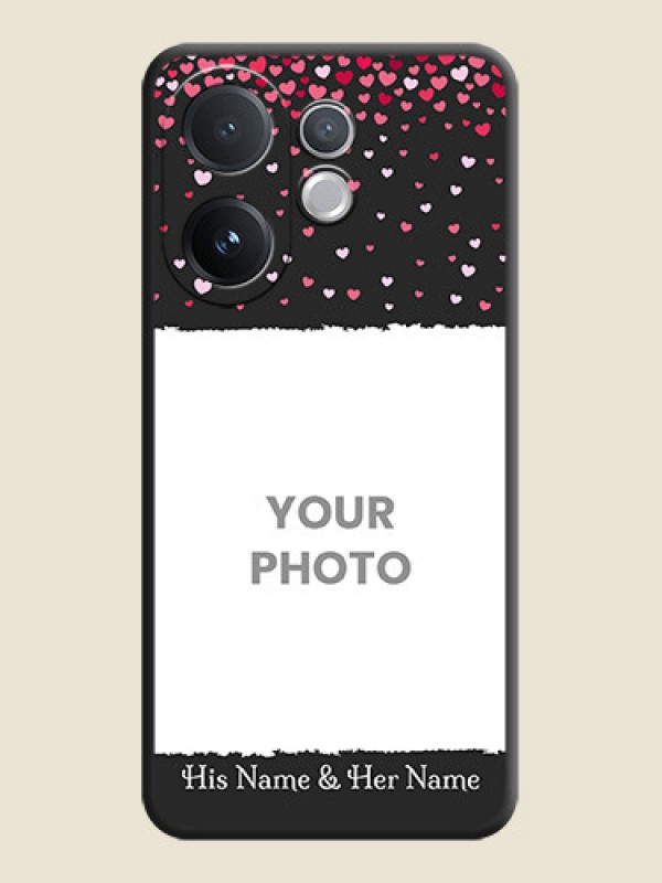 Custom Fall in Love with Your Partner on Photo On Space Black Custom Soft Matte Mobile Back Cover - Vivo V60 5G - alternate view