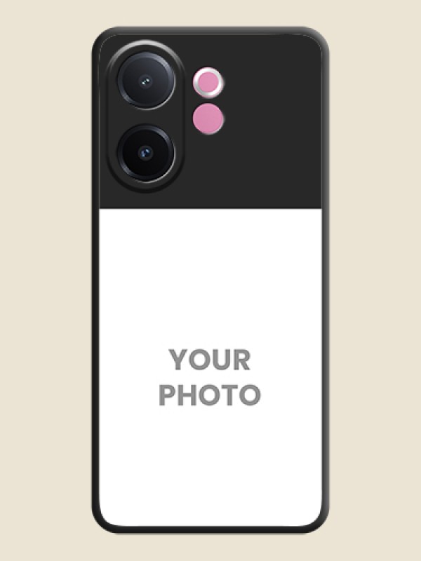 Custom Image Upload With Space Black Color On Custom Soft Matte Mobile Back Cover - Vivo V60e 5G - alternate view