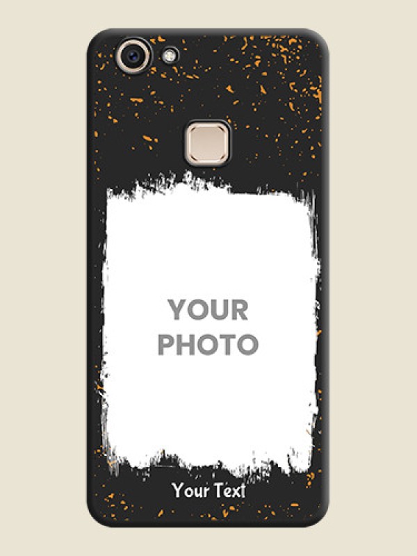 Custom Spray Free Design on Photo On Space Black Custom Soft Matte Mobile Back Cover - Vivo V7 Plus - alternate view