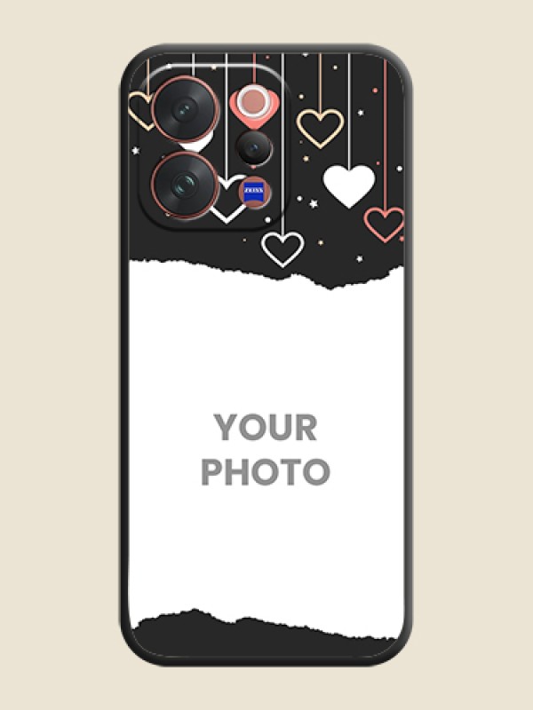 Custom Love Hangings with Splash Wave Picture On Space Black Custom Soft Matte Mobile Back Cover - Vivo V70 5G - alternate view
