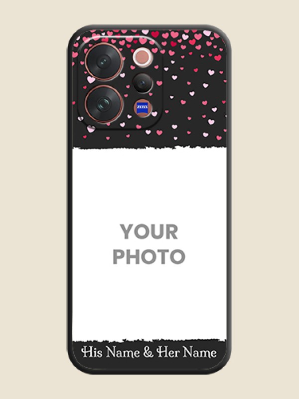 Custom Fall in Love with Your Partner on Photo On Space Black Custom Soft Matte Mobile Back Cover - Vivo V70 5G - alternate view