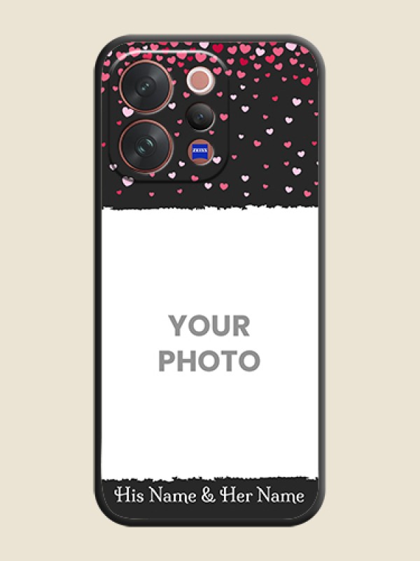 Custom Fall in Love with Your Partner on Photo On Space Black Custom Soft Matte Mobile Back Cover - Vivo V70 Elite 5G - alternate view