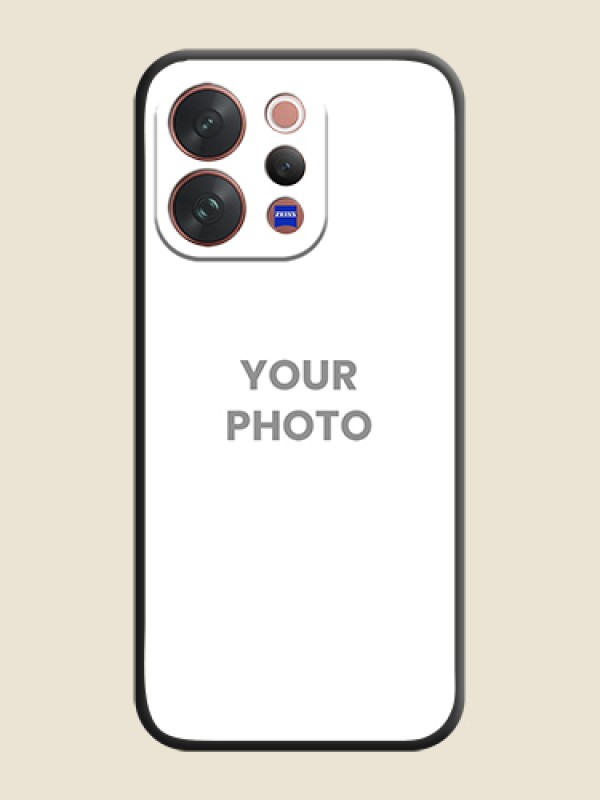 Custom Full Single Pic Upload On Space Black Custom Soft Matte Mobile Back Cover - Vivo V70 Elite 5G - alternate view