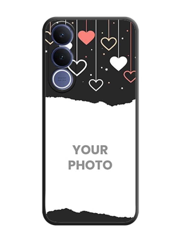 Custom Love Hangings with Splash Wave Picture On Space Black Custom Soft Matte Mobile Back Cover - Vivo V70 Fe 5G - alternate view