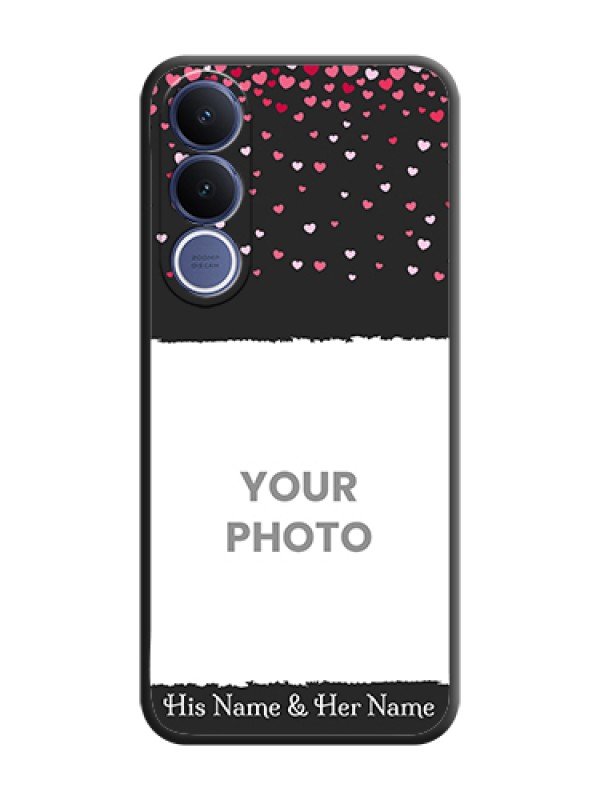 Custom Fall in Love with Your Partner on Photo On Space Black Custom Soft Matte Mobile Back Cover - Vivo V70 Fe 5G - alternate view