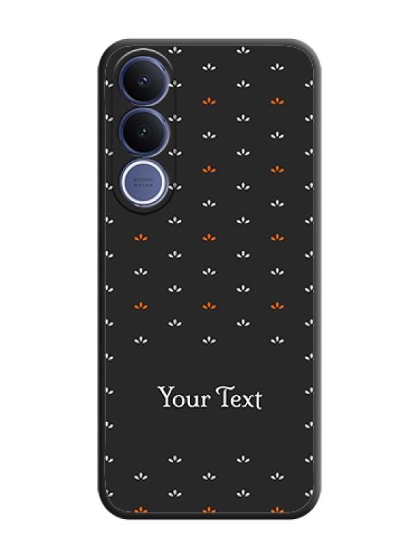Custom Simple Pattern With Custom Text On Space Black Custom Soft Matte Mobile Back Cover - Vivo V70 Fe 5G - alternate view