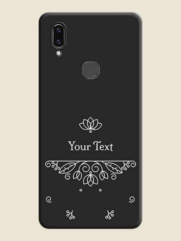 Custom Lotus Garden Custom Text On Space Black Personalized Soft Matte Phone Covers -Vivo V9 Pro - alternate view