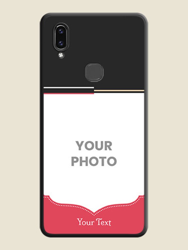 Custom Classic Plain Design with Name on Photo on Space Black Soft Matte Phone Cover - Vivo V9 - alternate view