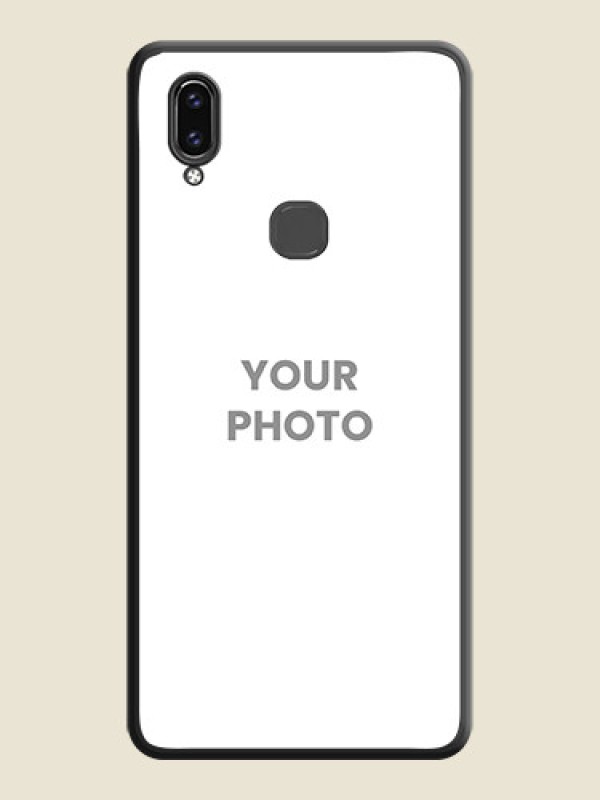 Custom Full Single Pic Upload On Space Black Personalized Soft Matte Phone Covers -Vivo V9 - alternate view
