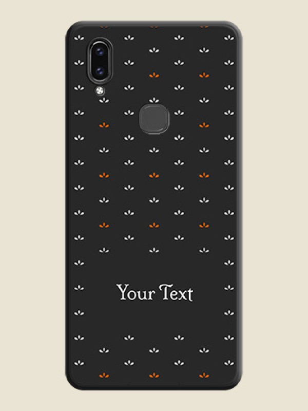 Custom Simple Pattern With Custom Text On Space Black Personalized Soft Matte Phone Covers -Vivo V9 - alternate view