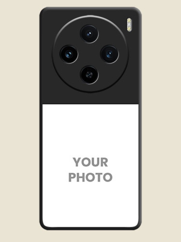 Custom Image Upload With Space Black Color On Custom Soft Matte Mobile Back Cover - Vivo X100 5G - alternate view
