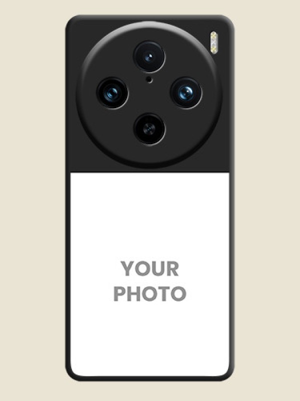 Custom Image Upload With Space Black Color On Custom Soft Matte Mobile Back Cover - Vivo X100 Pro 5G - alternate view
