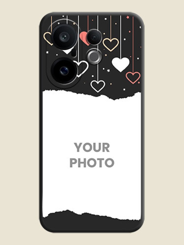 Custom Love Hangings with Splash Wave Picture On Space Black Custom Soft Matte Mobile Back Cover - Vivo X200 FE 5G - alternate view