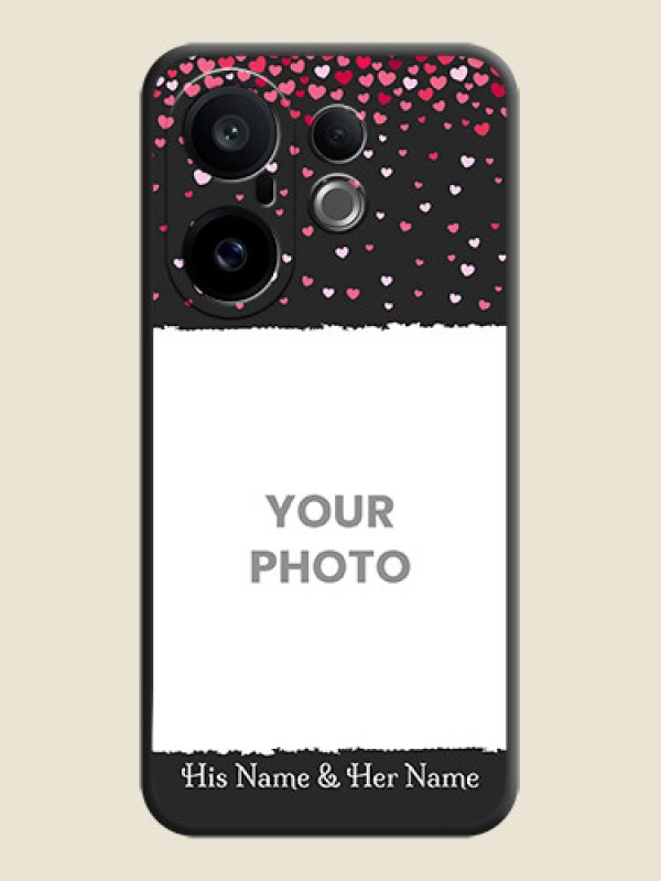 Custom Fall in Love with Your Partner on Photo On Space Black Custom Soft Matte Mobile Back Cover - Vivo X200 FE 5G - alternate view