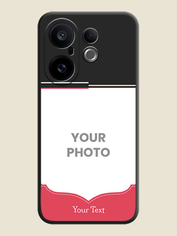 Custom Classic Plain Design with Name On Space Black Custom Soft Matte Mobile Back Cover - Vivo X200 FE 5G - alternate view