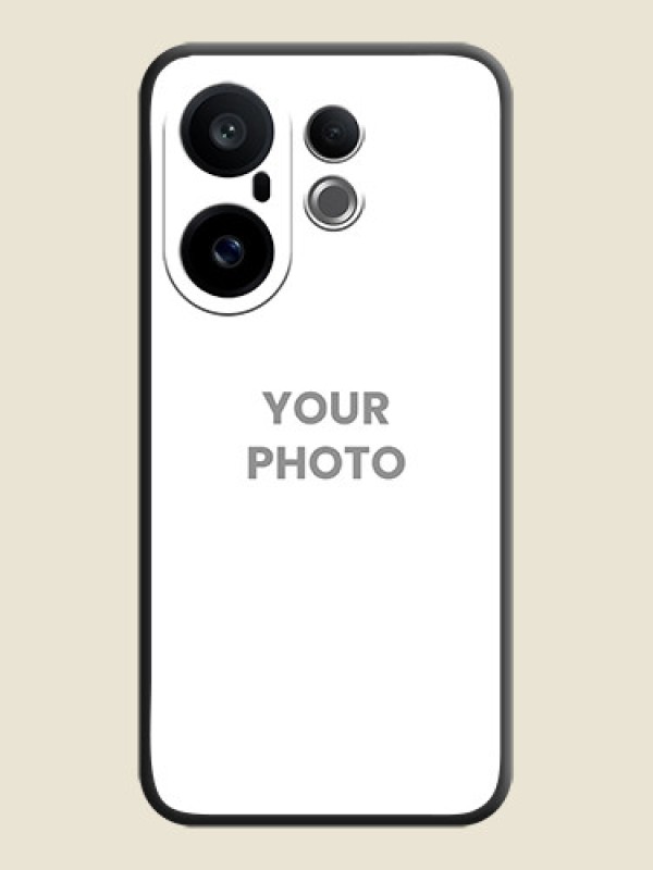 Custom Full Single Pic Upload On Space Black Custom Soft Matte Mobile Back Cover - Vivo X200 FE 5G - alternate view