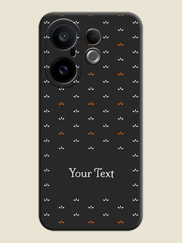 Custom Simple Pattern With Custom Text On Space Black Custom Soft Matte Mobile Back Cover - Vivo X200 FE 5G - alternate view